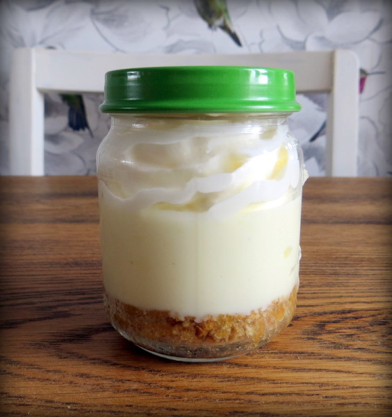 Great use of old baby food jars for a dessert